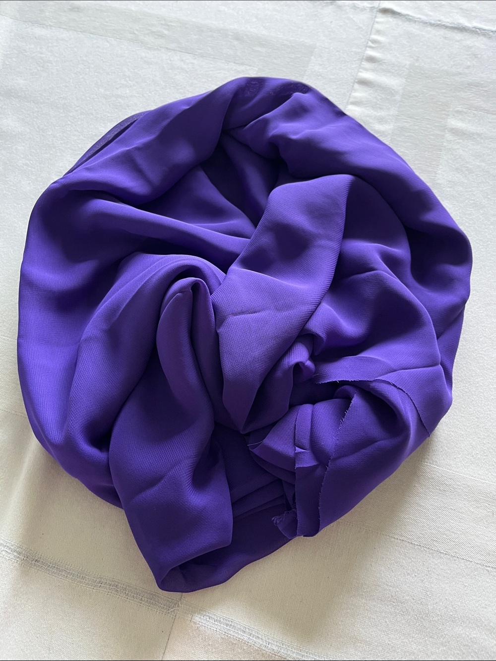Chiffon Purple Fabric Lightweight 2 Yards